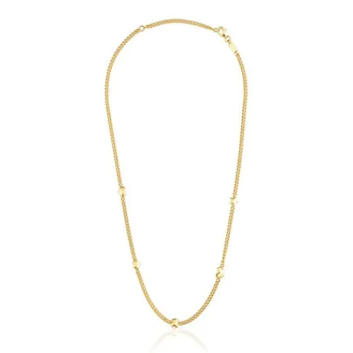 Collar corto con baño de oro 18 kt sobre plata motivos Bold Motif^TOUS Outlet