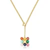 Collar corto con baño de oro 18 kt sobre plata y multigemas X LEA COLOMBO^TOUS Clearance