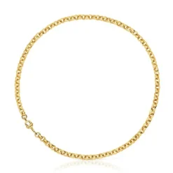 Collar corto con baño de oro 18 kt sobre plata 40 cm MANIFESTO^TOUS Outlet