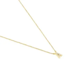 Collar corto de oro y 0,05 ct de diamantes letra A Alphabet^TOUS Discount