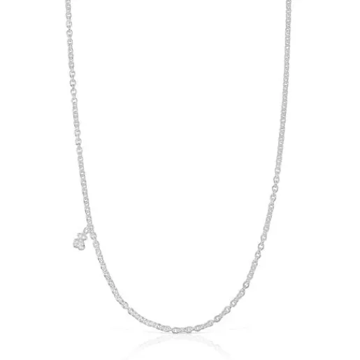 Collar corto de plata con anillas redondas gruesas Bold Bear^TOUS New