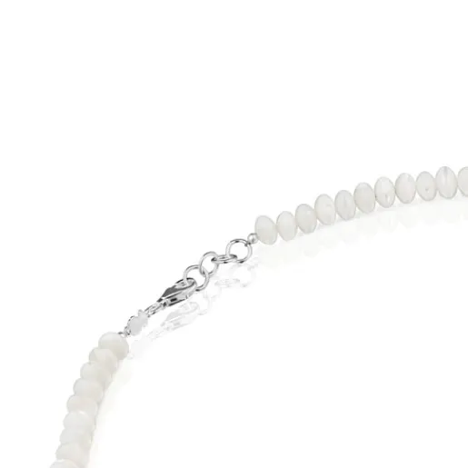 Collar corto de plata y nácar Basic Colors^TOUS Discount
