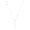 Collar corto oval de oro blanco con diamantes Les Classiques^TOUS New