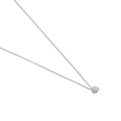 Collar corto rosetón de oro blanco y diamantes 0,10 ct Les Classiques^TOUS Hot