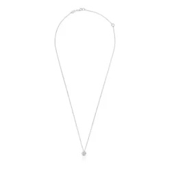 Collar corto rosetón de oro blanco y diamantes 0,15 ct Les Classiques^TOUS Online