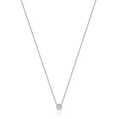 Collar de oro blanco con diamantes Alecia^TOUS Hot