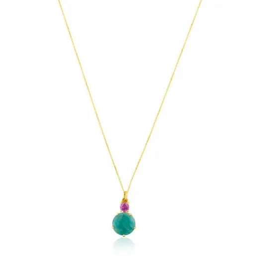 Collar de con amazonita y rubí tratado Ivette^TOUS Sale