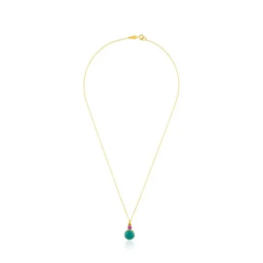 Collar de con amazonita y rubí tratado Ivette^TOUS Sale