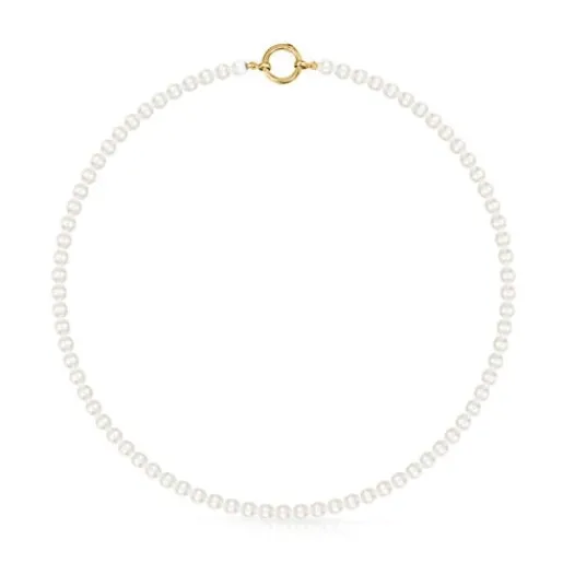 Collar de perlas y oro Hold^TOUS Outlet