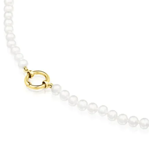 Collar de perlas y oro Hold^TOUS Outlet