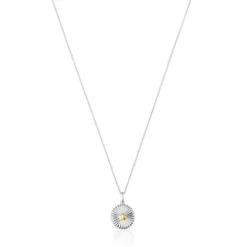 Collar de plata con oso con baño de oro 18 kt sobre plata Virtual Garden^TOUS Hot