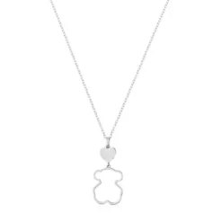 Collar de plata motivo oso New Silueta^TOUS Discount