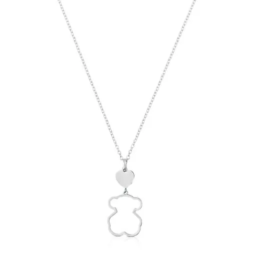 Collar de plata motivo oso New Silueta^TOUS Discount