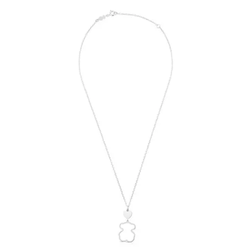 Collar de plata motivo oso New Silueta^TOUS Discount
