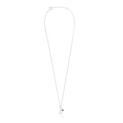 Collar de plata y amatista oso Bold Motif^TOUS