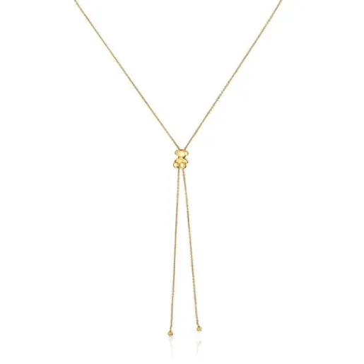 Collar mediano con baño de oro 18 kt sobre plata y motivo oso Bold Bear^TOUS Hot