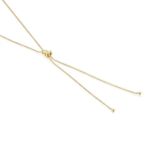 Collar mediano con baño de oro 18 kt sobre plata y motivo oso Bold Bear^TOUS Hot
