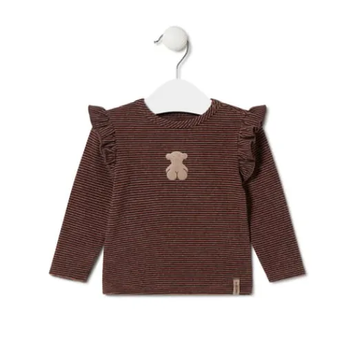 Conjunto de niña a rayas y liso Pink rosa^TOUS Online
