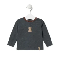 Conjunto de niña a rayas y liso Black naranja^TOUS Best