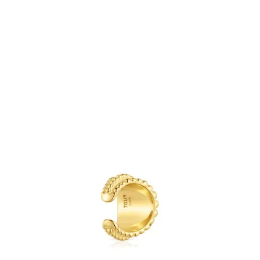 Earcuff con baño de oro de 18 kt sobre plata Grain^TOUS Best