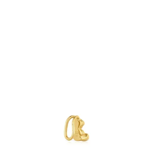 Earcuff oso con baño de oro 18 kt sobre plata Bold Bear^TOUS Outlet