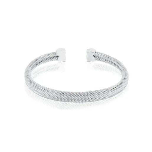 Esclava de plata Motivo oso Icon Mesh^TOUS Discount