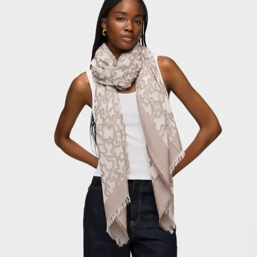 Foulard Kaos en color piedra^TOUS Clearance