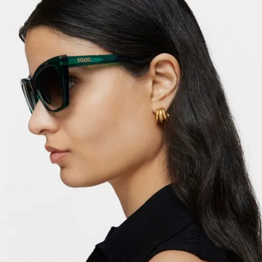 Gafas de sol verdes Logo Color Block^TOUS Online