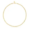 Gargantilla barbada con baño de oro de 18 kt sobre plata Chain^TOUS New