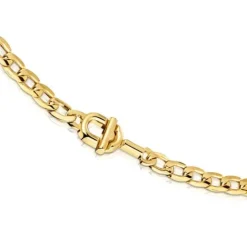 Gargantilla barbada con baño de oro 18 kt sobre plata MANIFESTO^TOUS Sale