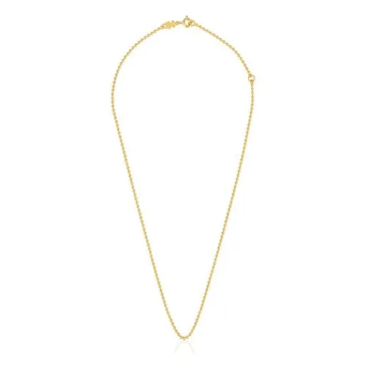 Gargantilla con baño de oro de 18 kt sobre plata con bolas 45 cm Basics^TOUS Hot