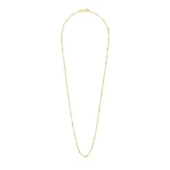 Gargantilla con baño de oro de 18 kt sobre plata con bolas intercaladas 60 cm Basics^TOUS Clearance
