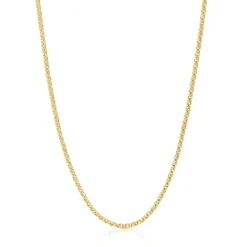 Gargantilla con baño de oro de 18 kt sobre plata y anillas 45 cm Chain^TOUS Discount