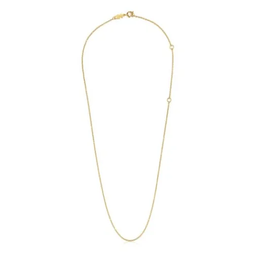 Gargantilla de baño de oro de 18 kt sobre plata 50 cm Basics^TOUS Discount
