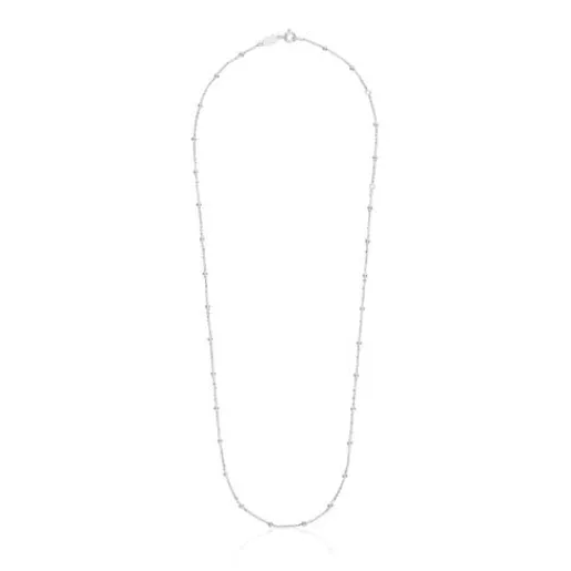 Gargantilla de plata con bolas intercaladas 60 cm Basics^TOUS Clearance