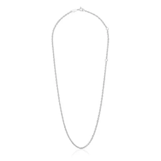 Gargantilla de plata cordón 50 cm Basics^TOUS Outlet