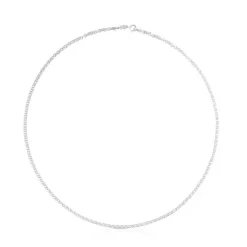 Gargantilla gruesa de plata con anillas, 60 cm Chain^TOUS Outlet