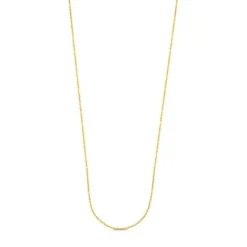Gargantilla larga con baño de oro 18 kt sobre plata con anillas, 70 cm Chain^TOUS Online