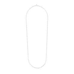 Gargantilla larga de plata con anillas ovales, 95 cm Chain^TOUS Outlet
