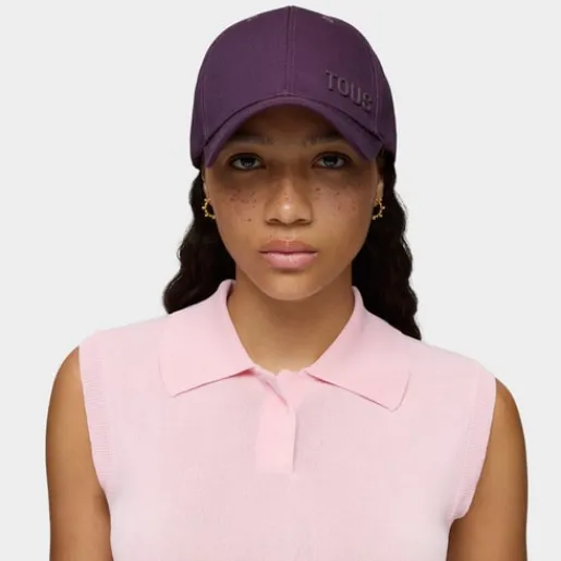 Gorra morada Logo Metal^TOUS Online