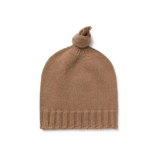 Gorro con nudo de bebé Tricot beige^TOUS Clearance