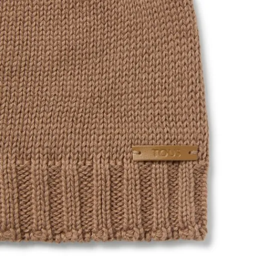 Gorro con nudo de bebé Tricot beige^TOUS Clearance