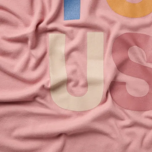 Manta de bebé Geome rosa^TOUS Hot