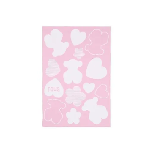 Manta de bebé reversible Nilo multi motivos rosa^TOUS New
