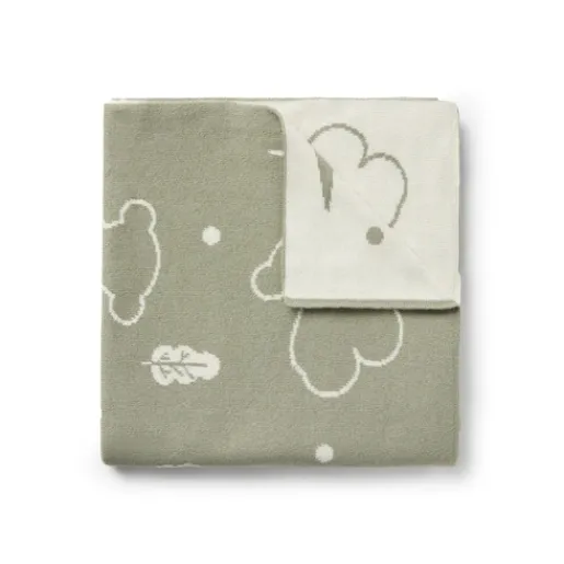 Manta de bebé reversible Nilo osos verde^TOUS New