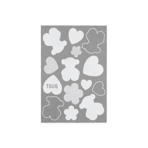 Manta de bebé reversible Nilo multi motivos gris^TOUS Sale