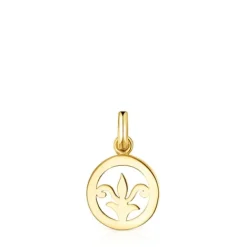 Medalla flor de lis con baño de oro 18 kt sobre plata Tamara Falcó X^TOUS Online