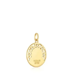 Medalla virgen de oro con brillantes Tamara Falcó X^TOUS New
