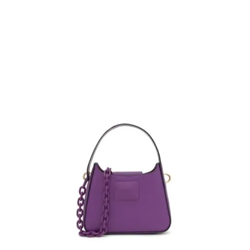 Mini bolso de hombro morado Lucia^TOUS