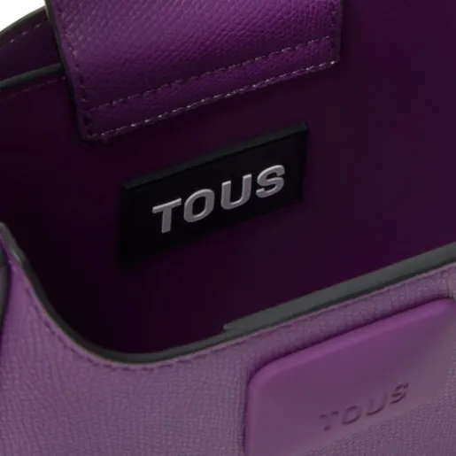 Mini bolso de hombro morado Lucia^TOUS